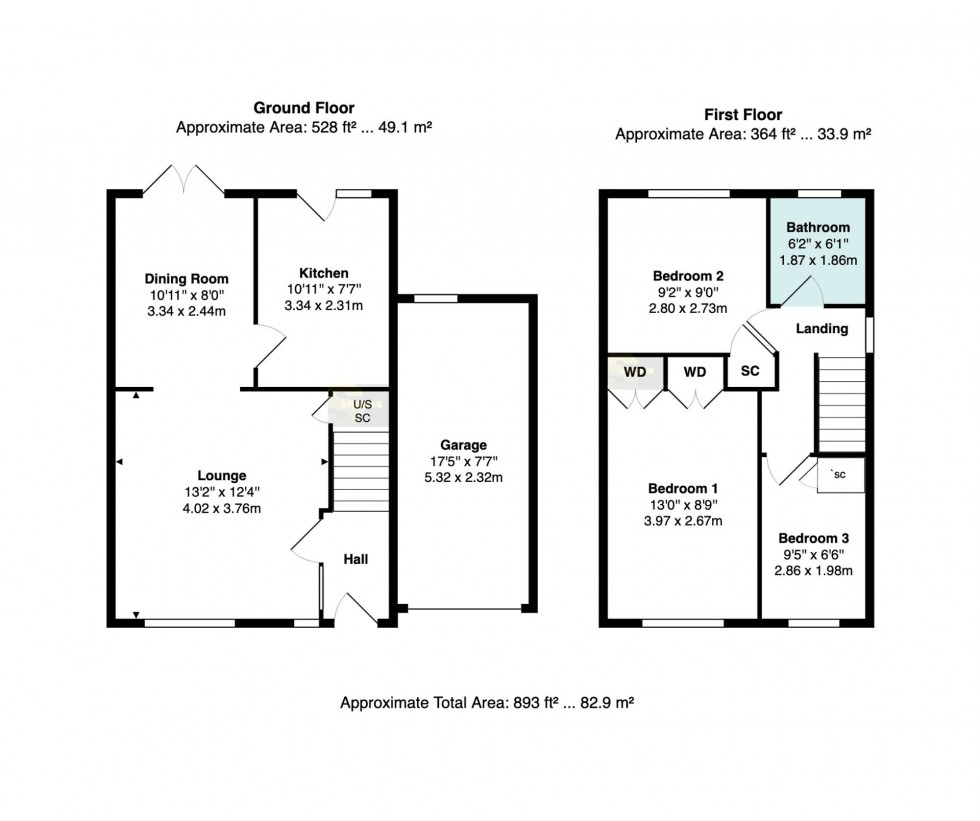 Floorplan for Harford Close, Hazel Grove, SK7