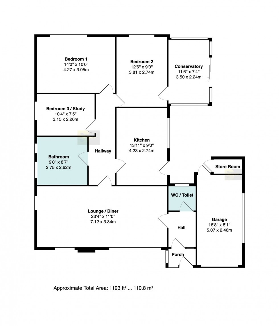 Floorplan for Boston Close, Bramhall, SK7