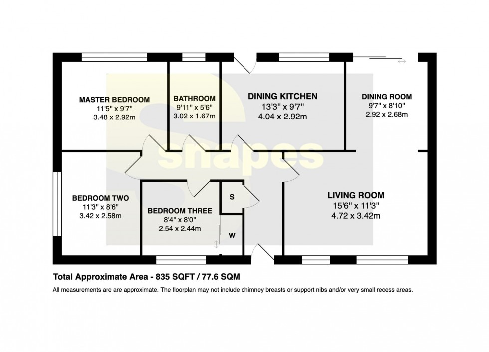 Floorplan for Shiredale Close, Cheadle Hulme, SK8