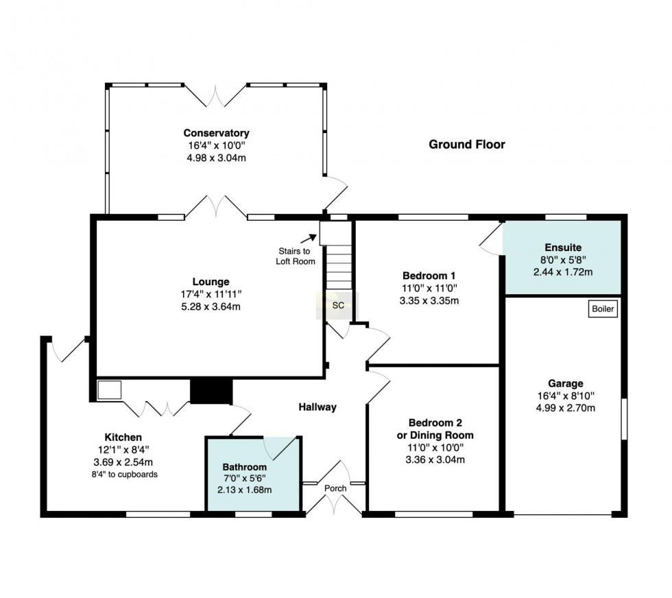 Floorplan for Roundway, Bramhall, SK7