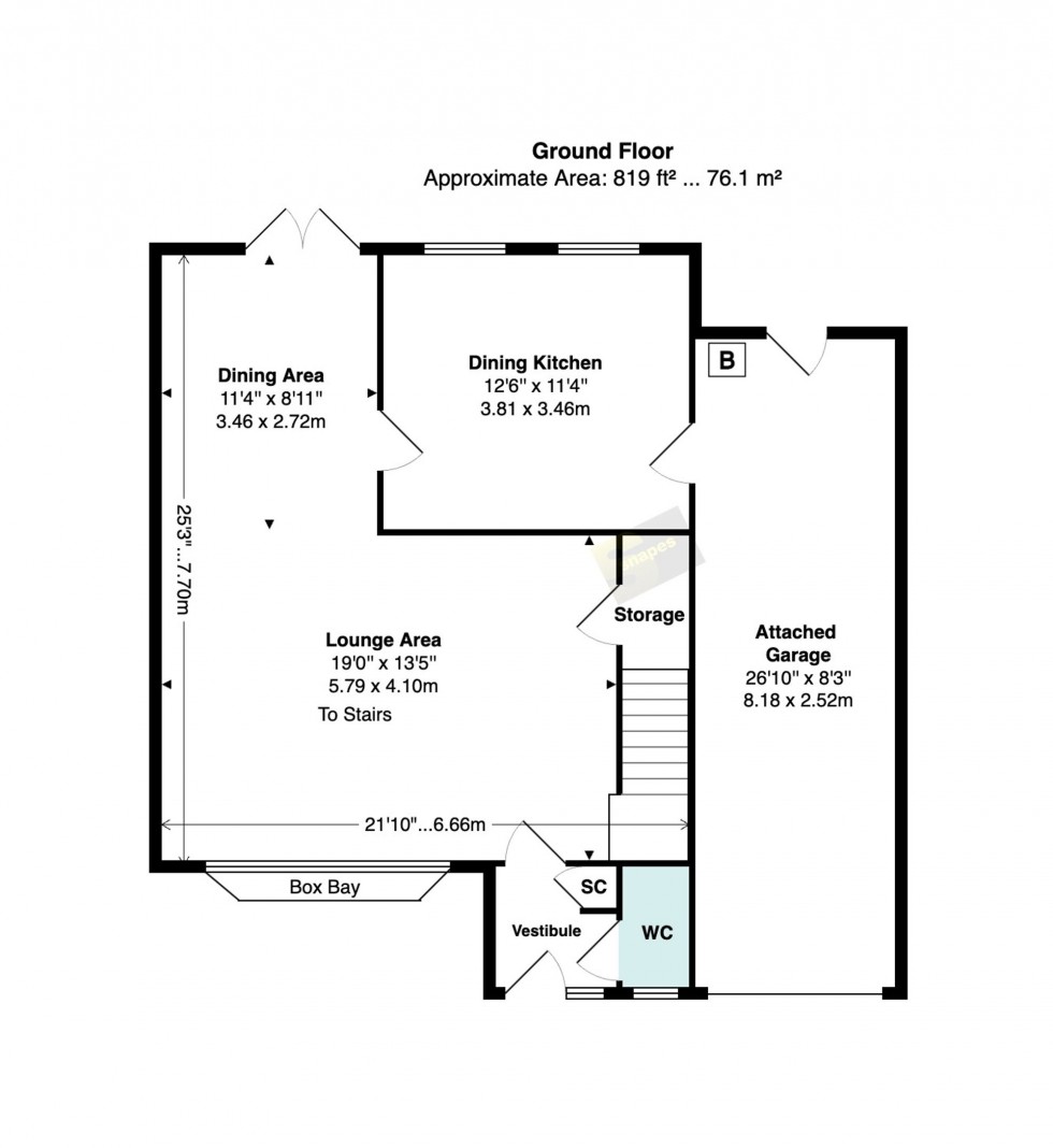 Floorplan for Foxbench Close, Bramhall, SK7