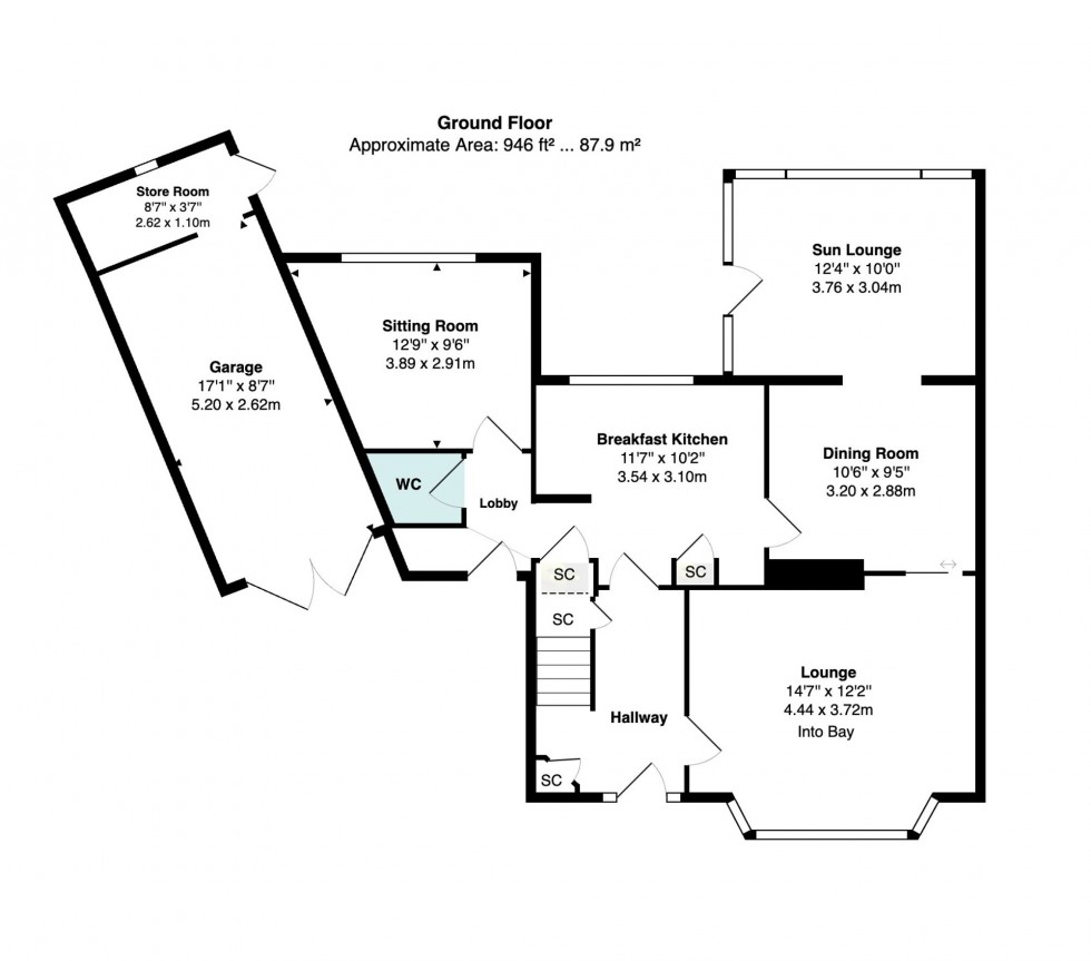 Floorplan for Syddal Crescent, Bramhall, SK7