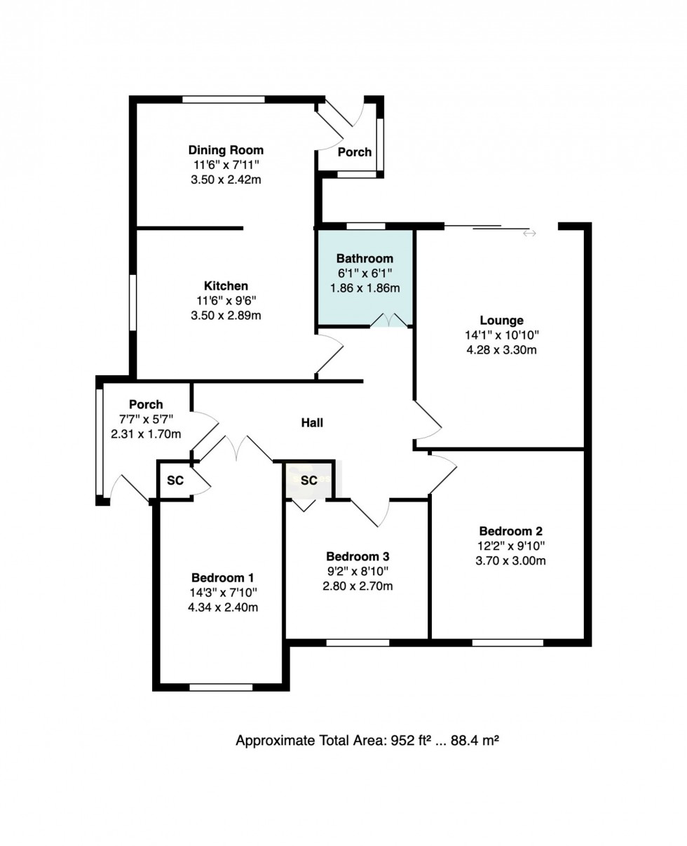 Floorplan for Meadway, Bramhall, SK7