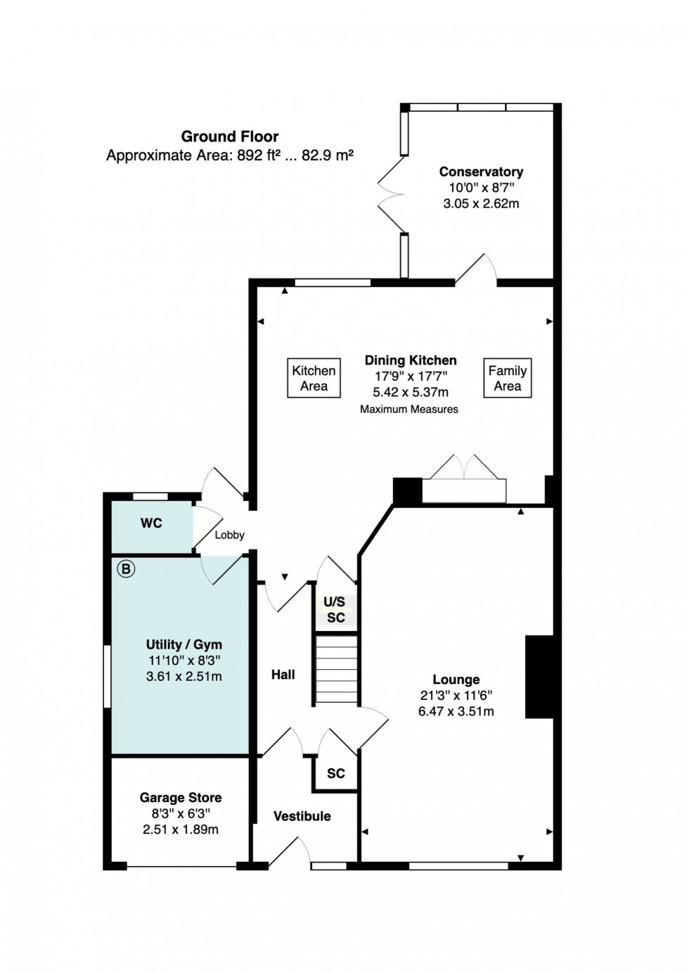 Floorplan for Adelaide Road, Bramhall, SK7